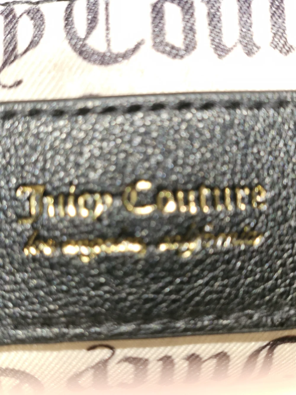 Juicy Couture Gothic Status Our Zips Say It All Black Mini Backpack Y2K